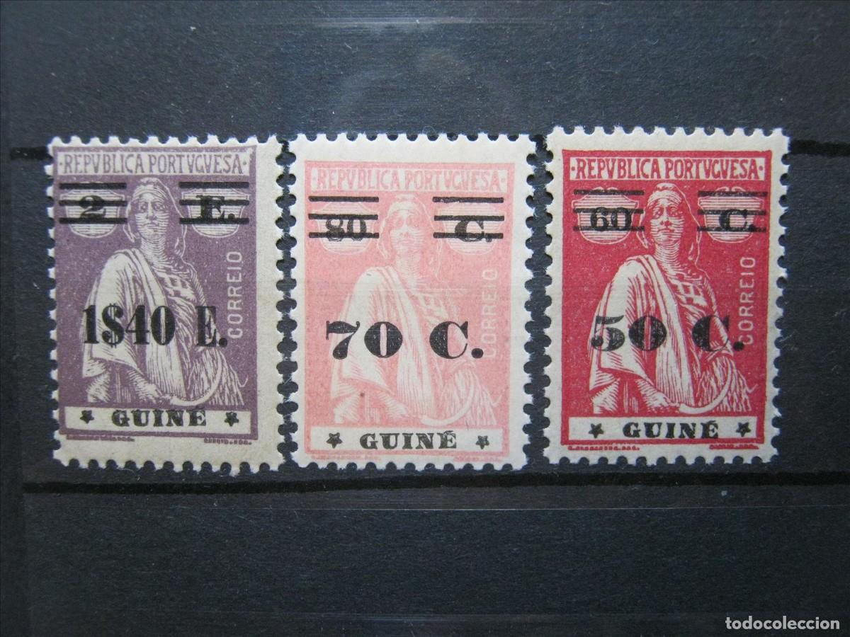 Sellos: GUINEA PORTUGUESA PORTUGAL 1931 SERIE YVERT 211/213 MNH** LUJO LEER.