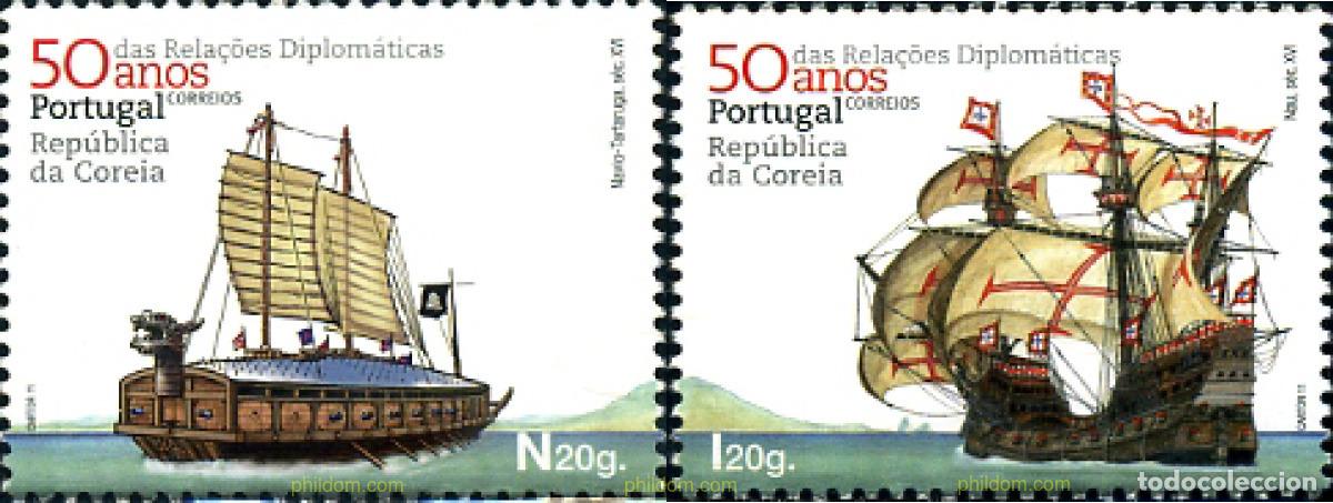 Sellos: 264387 MNH PORTUGAL 2011 CINCUENTENARIO DE LAS RELACIONES DIPLOMATICAS CON LA REPUBLICA DE COREA