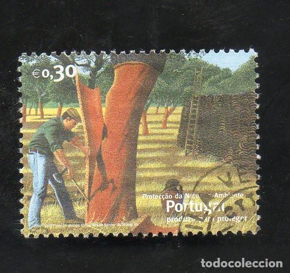 Timbres: FILA PORTUGAL 2005 AF-3309 YT-2953 PRUTEC&Ccedil;&Atilde;O NATUREZA AMBIENTE CIRCULADO (O)