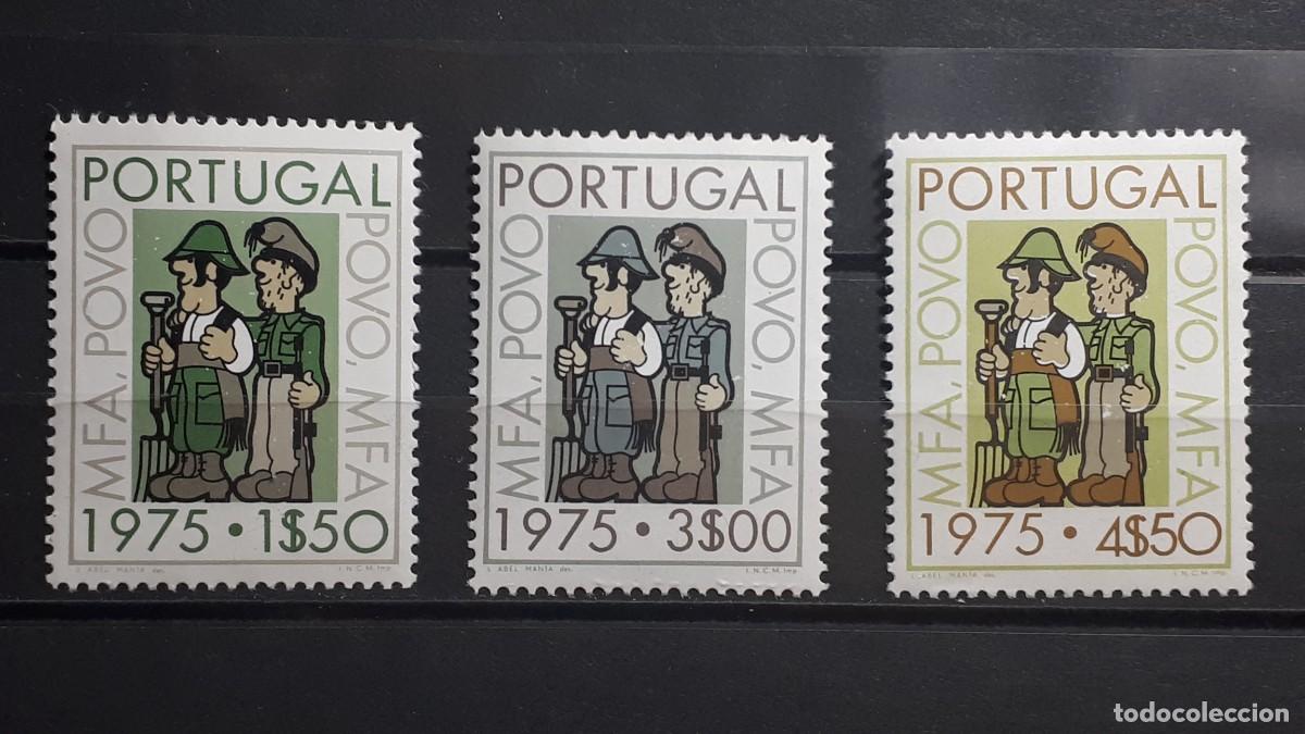 Sellos: PORTUGAL. A&Ntilde;O 1975. (*). YVERT 1252/4