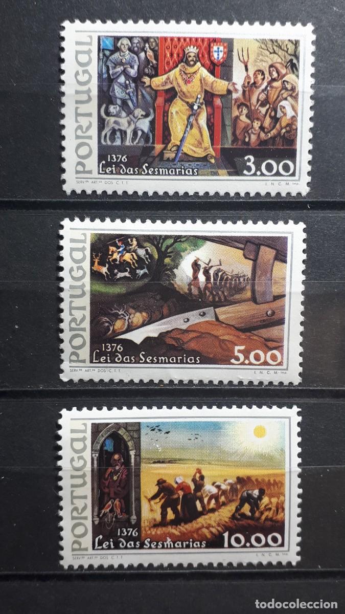 Sellos: PORTUGAL. A&Ntilde;O 1976. (*). YVERT 1296/8