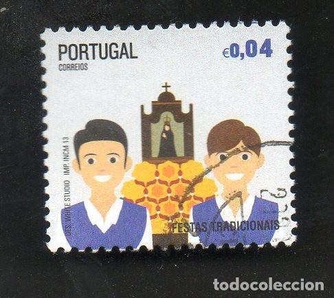 Sellos: FILA PORTUGAL 2013 AF-4318 YVERT 3812 FESTAS TRADICIONAIS CIRCULADO (O)