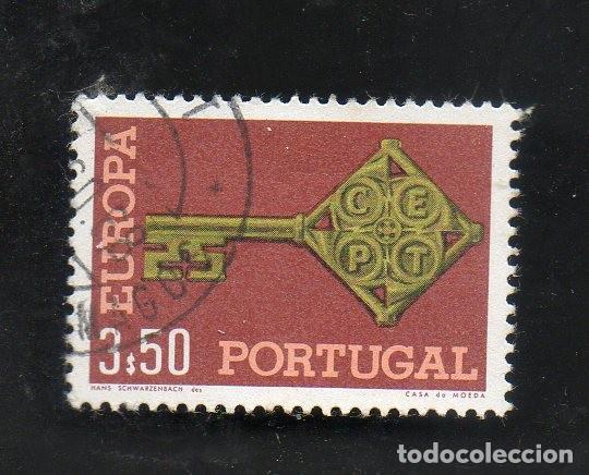Sellos: FILA PORTUGAL 1968 AF-1023 YVERT 1033 EUROPA CEPT CIRCULADO