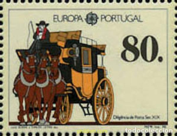 Sellos: 353889 MNH PORTUGAL 1988 EUROPA CEPT. TRANSPORTE Y MEDIOS DE COMUNICACION