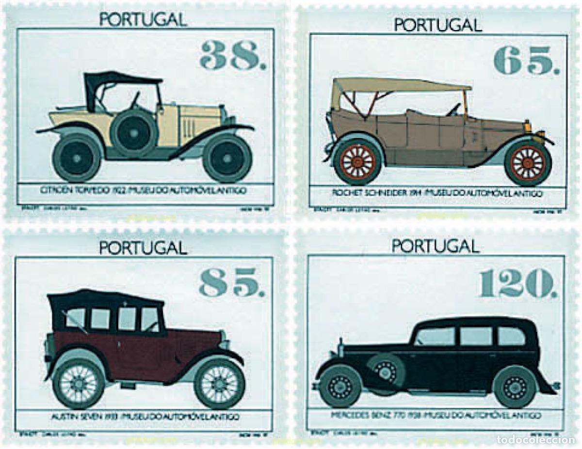 Sellos: 87654 MNH PORTUGAL 1992 MUSEO DEL AUTOMOVIL ANTIGUO OEIRAS