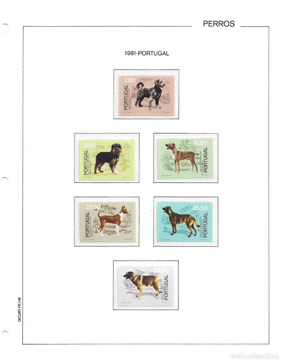 Sellos: Portugal 1981 - Portuguese Breed Dogs (1st issue) - Y&T 1500/1505 -Perros -(5)