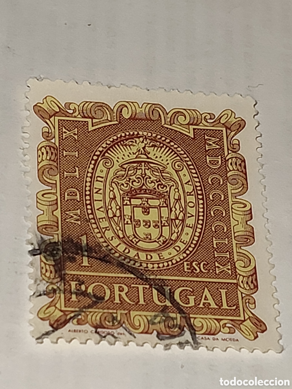 Sellos: Sello de Portugal 400 aniversario de la Universidad de Evora 1960