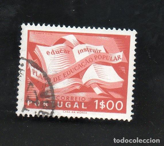 Sellos: FILA PORTUGAL 1954 AF-797 YVERT 808 COMPANHA EDUCA&Ccedil;&Atilde;O POPULAR CIRCULADO (O)
