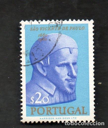 Sellos: FILA PORTUGAL 1963 AF-912 YVERT 922 3&ordm;. CENTEN&Aacute;RIO MORTE S.VICENTE PAULO CIRCULADO (O)