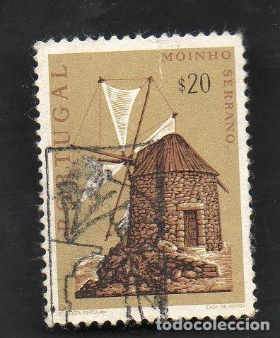 Sellos: FILA PORTUGAL 1971 AF-1091 YVERT 1101 MOINHOS PORTUGUESES CIRCULADO (O)