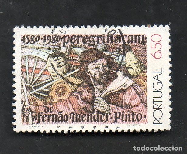 Sellos: FILA PORTUGAL 1980 AF-1472 YVERT 1474 FERN&Atilde;O MENDES PINTO CIRCULADO (O)