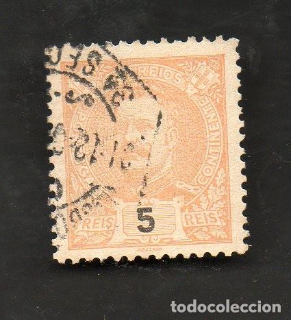 Sellos: FILA 1895-96 PORTUGAL AF-127 YVERT-125 D.CARLOS I CIRCULADO