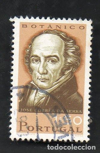 Sellos: FILA PORTUGAL 1966 AF-989 YVERT 999 CIENTISTAS PORTUGUESES CIRCULADO (O)
