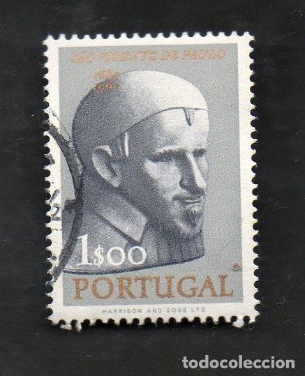 Sellos: FILA PORTUGAL 1963 AF-913 YVERT 923 3&ordm;. CENTEN&Aacute;RIO MORTE S.VICENTE PAULO CIRCULADO (O)