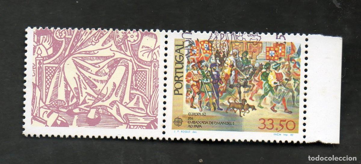 Sellos: FILA SELO PORTUGAL 1982 AF-1569 YVERT 1543 EUROPA CEPT PORTUGAL CIRCULADO