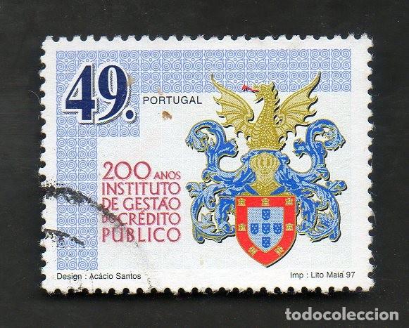 Sellos: FILA SELO PORTUGAL 1997 AF-2399 YT-2151 200 ANOS GEST&Atilde;O CR&Eacute;DITO P&Uacute;BLICO CIRCULADO