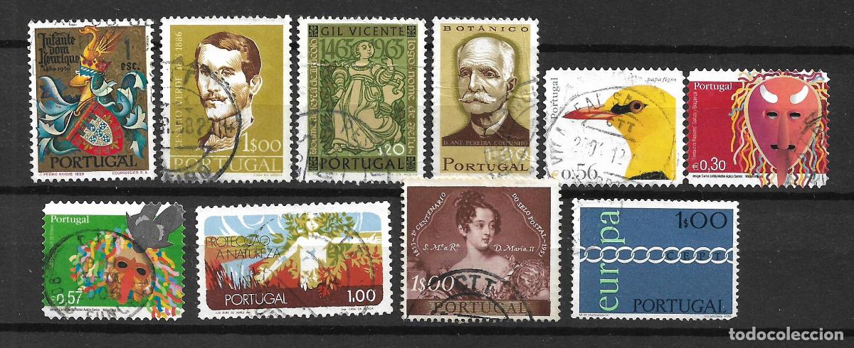 Sellos: portugal lote 10 sellos usados - 17/46