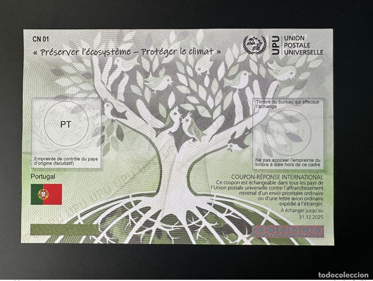 Sellos: Portugal Reserva UPU: Protecci&oacute;n del ecosistema clima respuesta al cup&oacute;n internacional