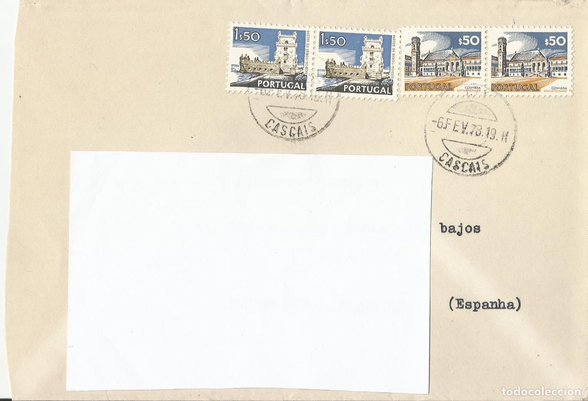 Sellos: Sobre con sello sellado. Portugal. 1978. Villa Giralda. Estoril. 12x17,5 cm. Abierto por el lateral.