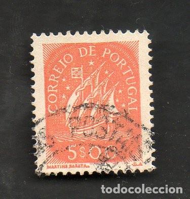 Sellos: FILA 1943 PORTUGAL AF-629 YVERT-640 CARAVELA CIRCULADO