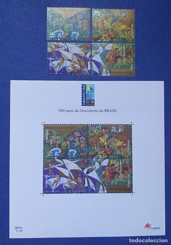 Sellos: SELLOS PORTUGAL 2000 N&ordm; 163 HB + Serie N&ordm; 2408/11 8v.Nuevos