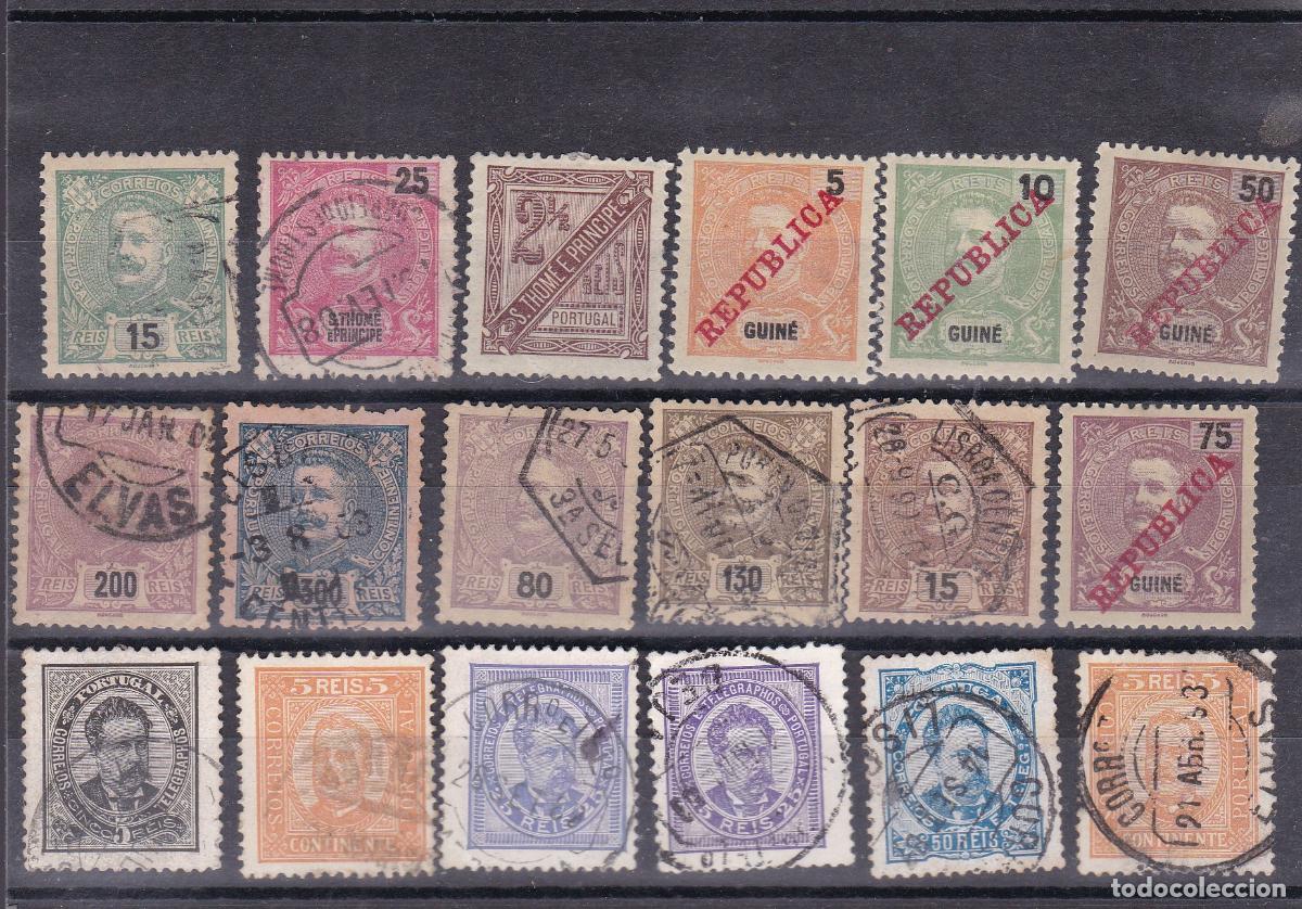 Selos: FC-49- PORTUGAL COLONIAS . Lote Sellos ANTIGUOS , Ver 3 Im&aacute;genes