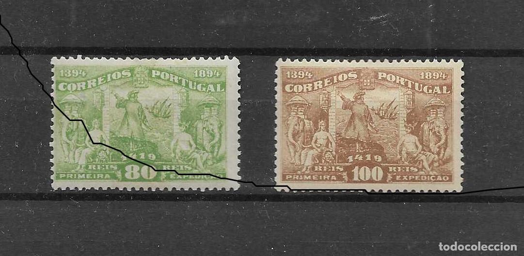 Sellos: Dos sellos nuevos de Portugal de 1894. Serie dif&iacute;cil de ver