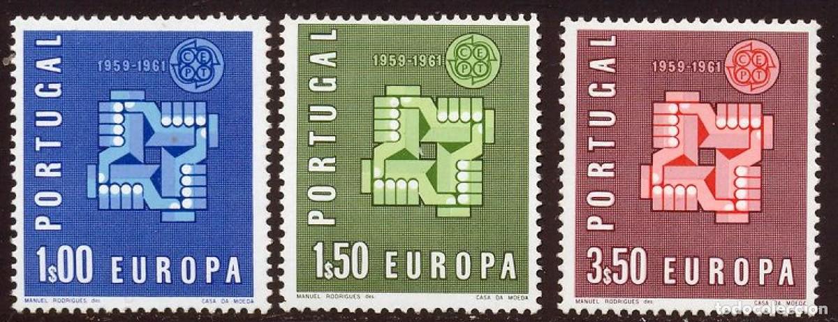 Sellos: SELLOS** PORTUGAL 1961, YT 888/ 90
