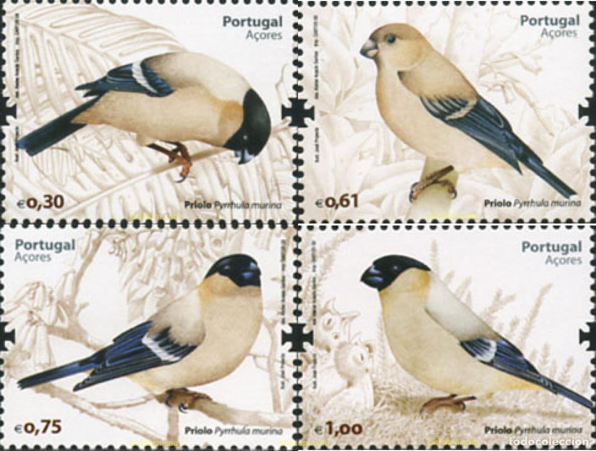 Sellos: 215515 MNH AZORES 2008 AVES