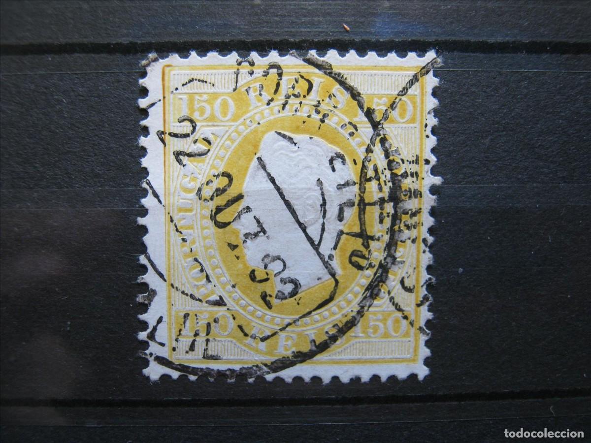 Sellos: PORTUGAL 1870-80 YVERT 47 A USADO PERFECTO.