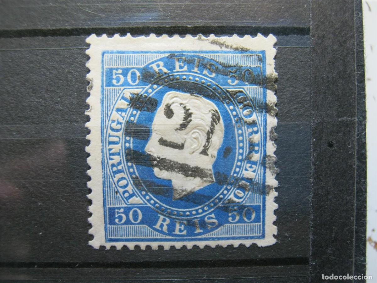 Sellos: PORTUGAL 1870-80 YVERT 42 A USADO PERFECTO.