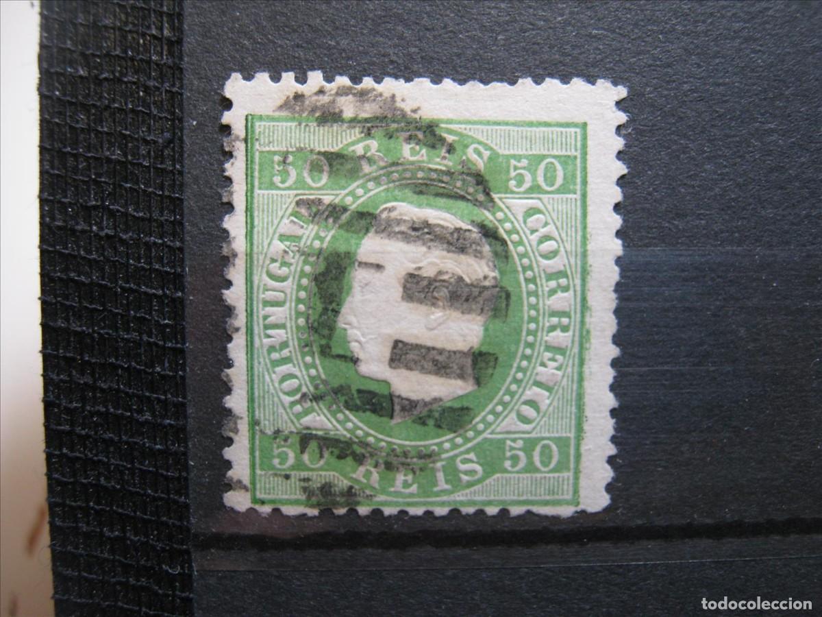 Sellos: PORTUGAL 1870-80 YVERT 41 A USADO PERFECTO.