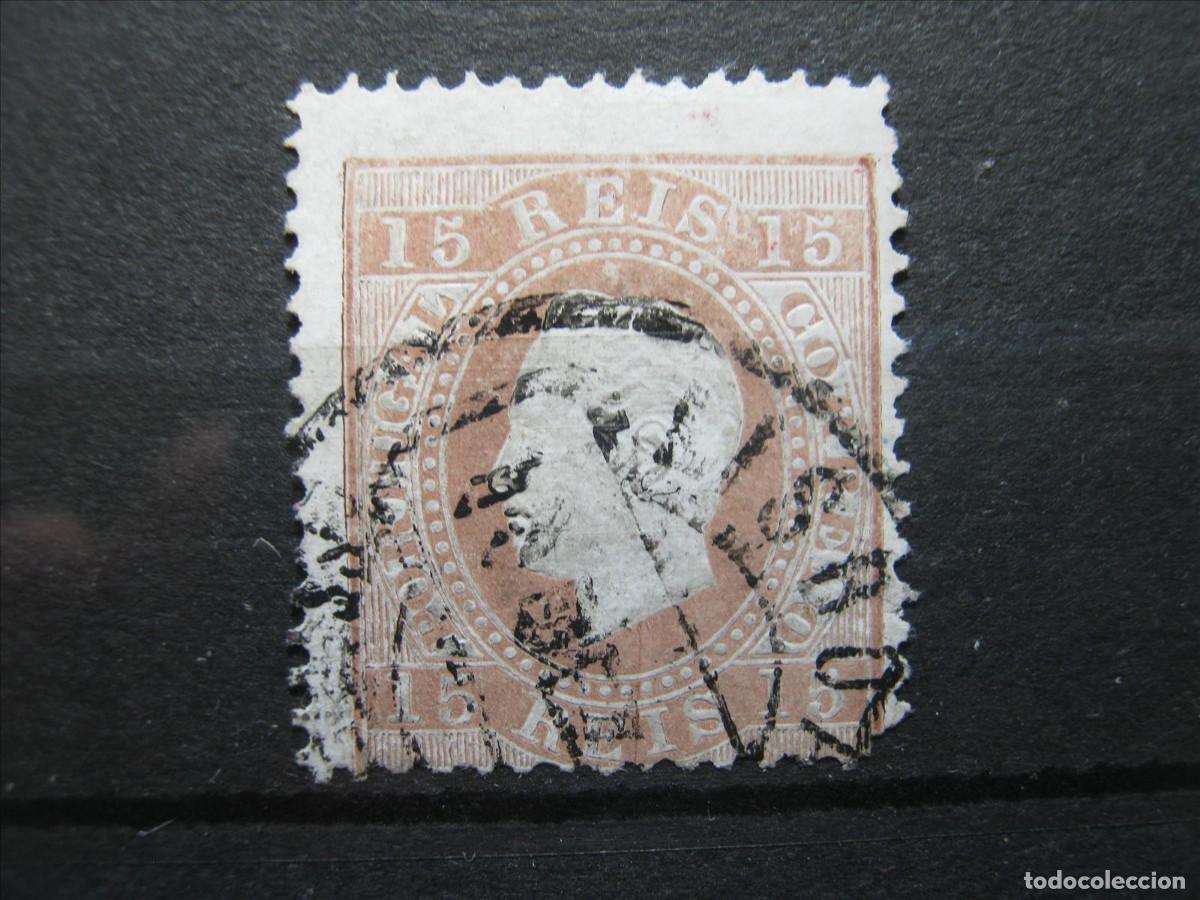 Sellos: PORTUGAL 1870-80 YVERT 38 A USADO BIEN.
