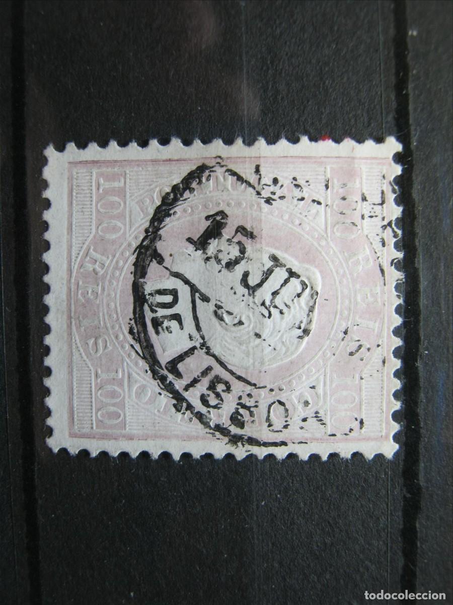 Sellos: PORTUGAL 1870-80 YVERT 44 A USADO PERFECTO.