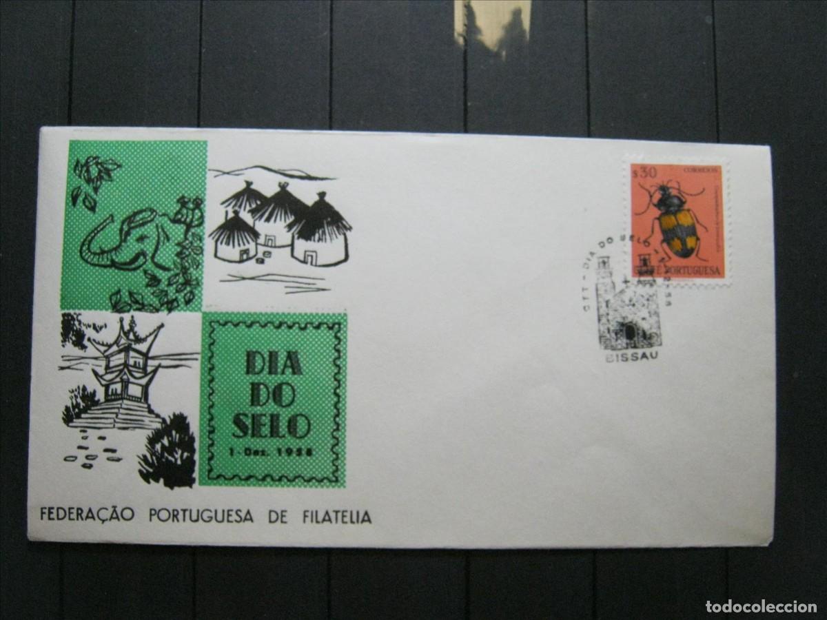 Sellos: GUINEA PORTUGUESA PORTUGAL FDC SPD PRIMER D&Iacute;A, D&Iacute;A DEL SELLO 1958.