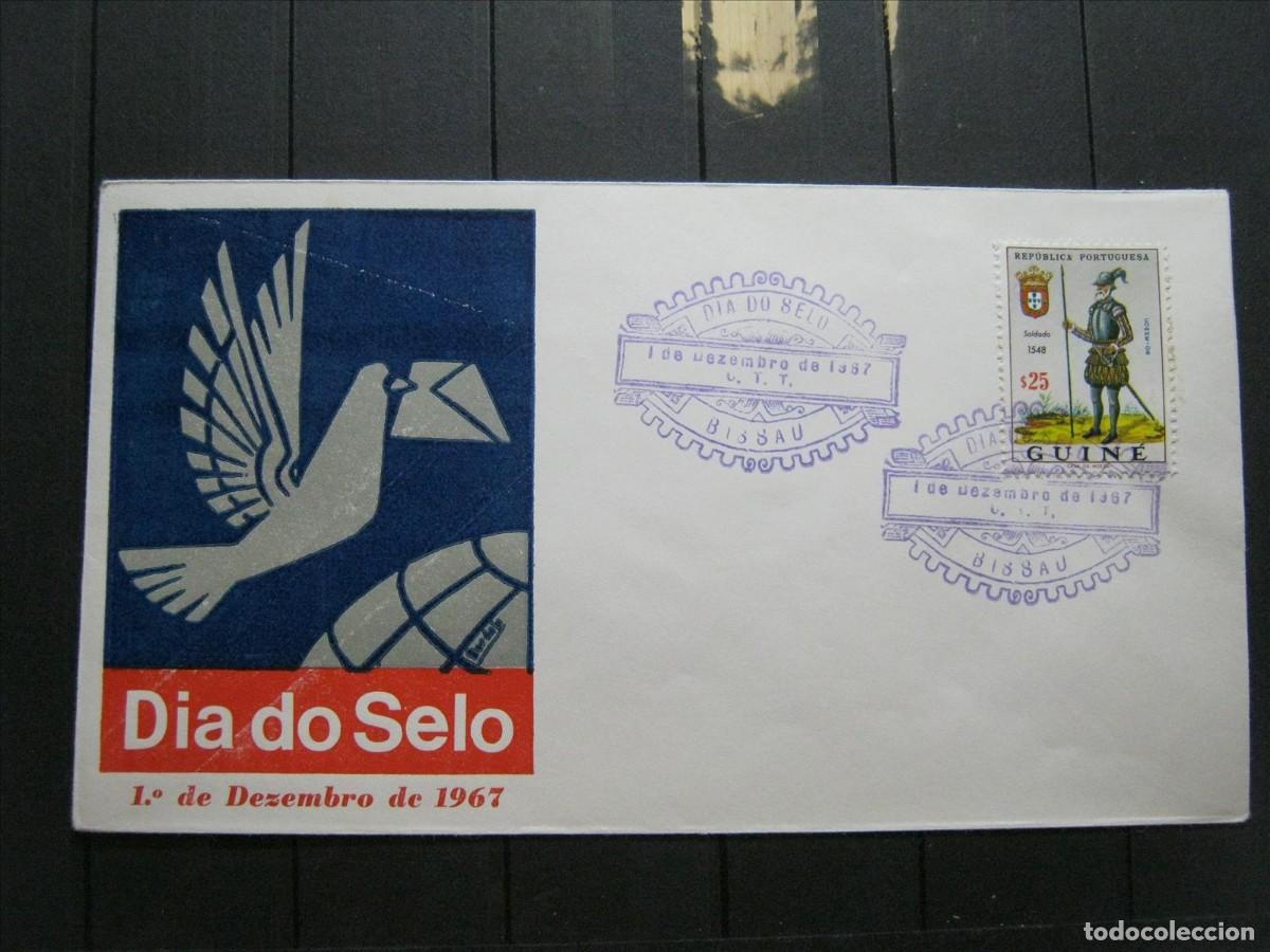 Sellos: GUINEA PORTUGUESA PORTUGAL FDC SPD PRIMER D&Iacute;A, D&Iacute;A DEL SELLO 1967.