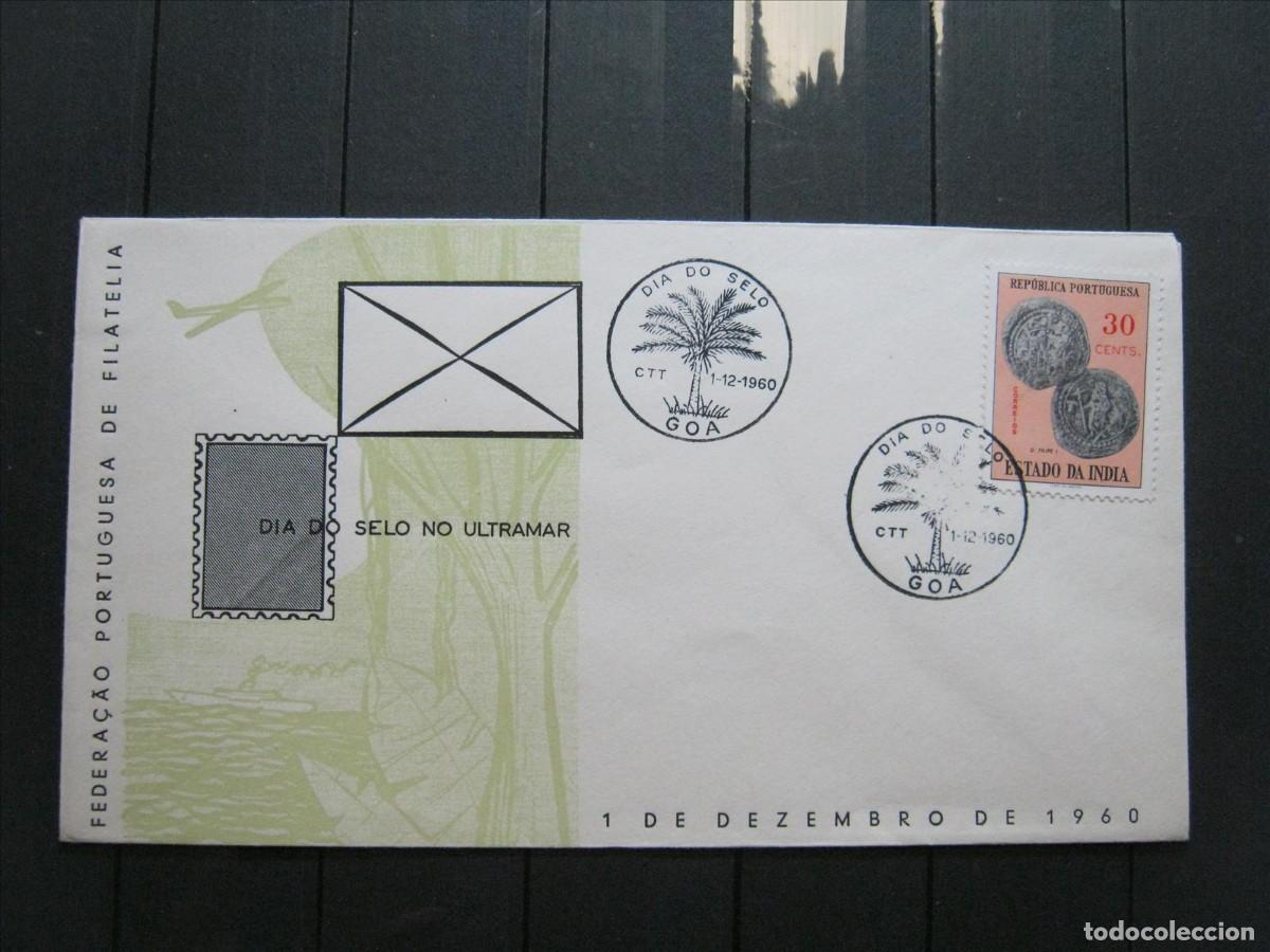 Sellos: INDIA PORTUGUESA PORTUGAL FDC SPD PRIMER D&Iacute;A, D&Iacute;A DEL SELLO 1960.