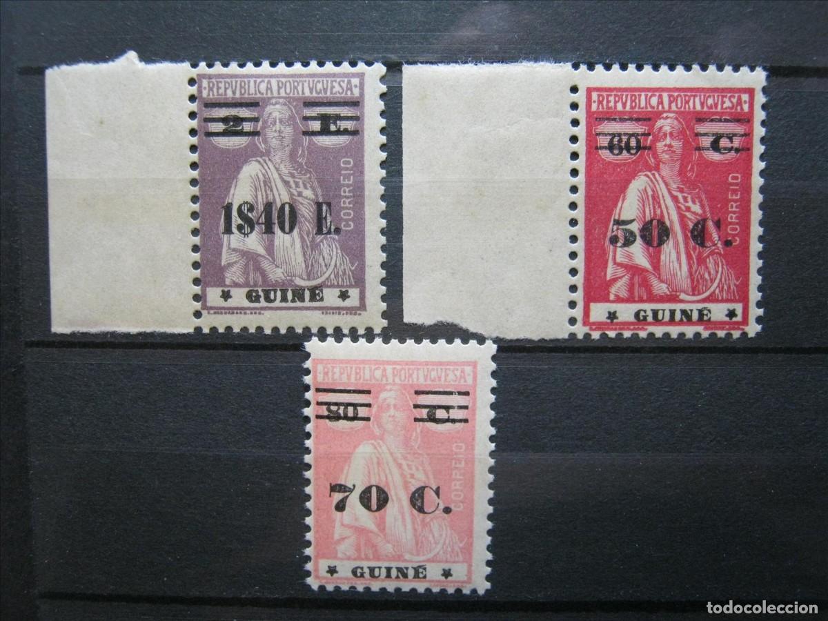 Sellos: GUINEA PORTUGUESA PORTUGAL 1931 SERIE YVERT 211/213 MNH** LUJO LEER.