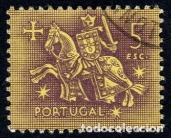 Sellos: Portugal. Escudo del Rey Denis. 1953-56. YT-785. Usado