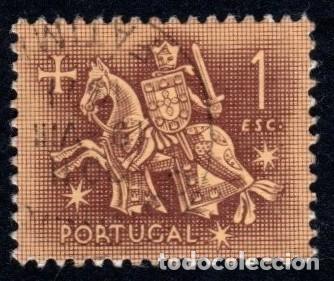 Sellos: Portugal. Escudo del Rey Denis. 1953-56. YT-779. Usado
