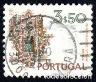 Sellos: Portugal. Ventana del Convento de Tomar. 1973. YT-1194. Usado
