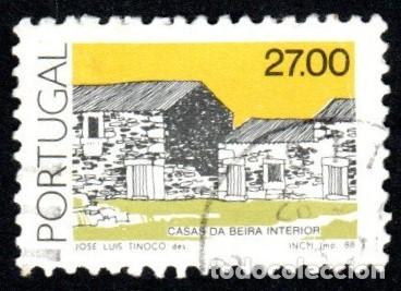 Sellos: Portugal. Casas de Beira. Interior. 1988. YT-1726. Usado