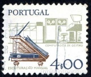 Sellos: Portugal. Escritura Manual. 1978. YT-1368. Usado