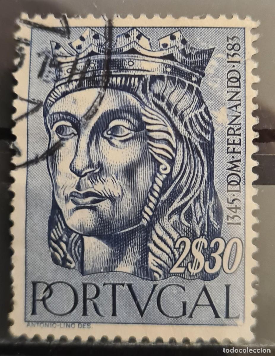 Sellos: Sello usado de Portugal 1955: dinast&iacute;a Alfonsina