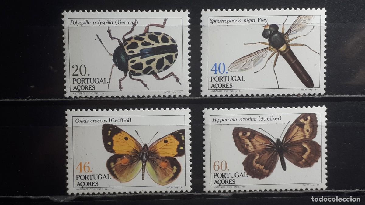 Sellos: AZORES. A&Ntilde;O 1985. **. YVERT 358/61