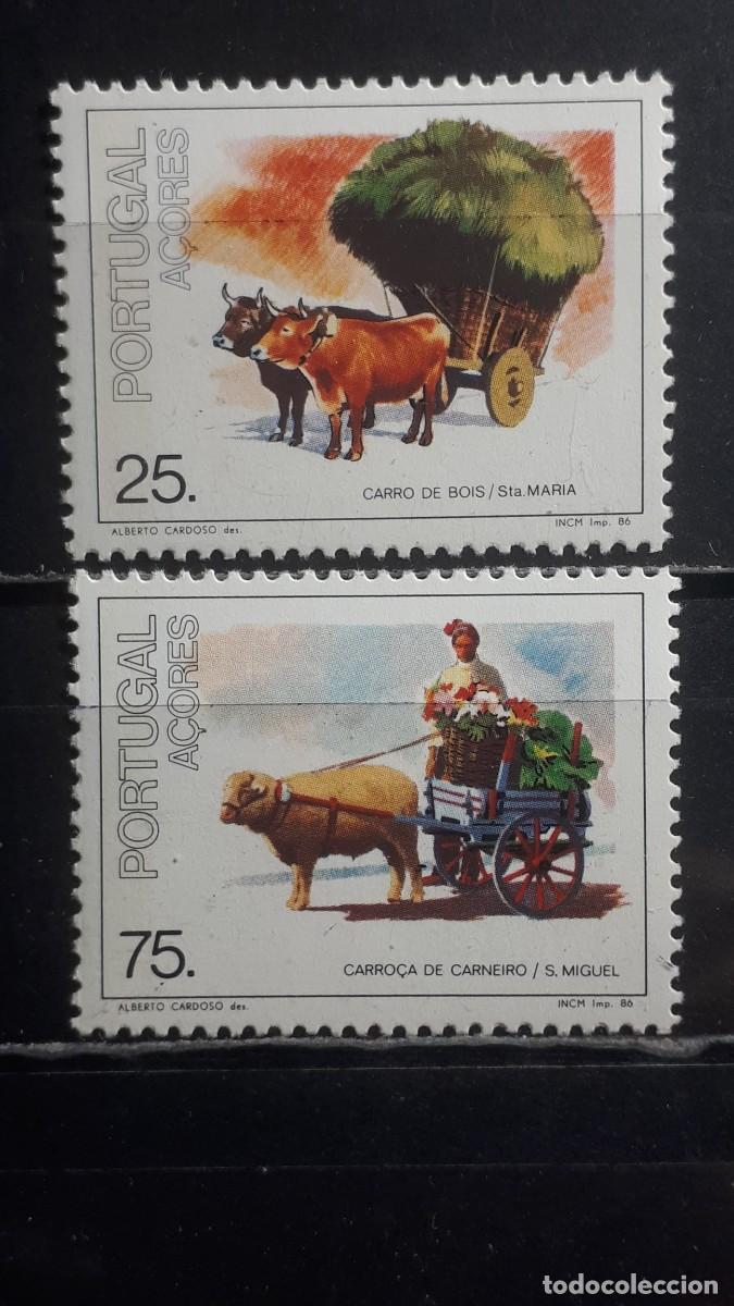 Sellos: AZORES. A&Ntilde;O 1986. **. YVERT 370/1
