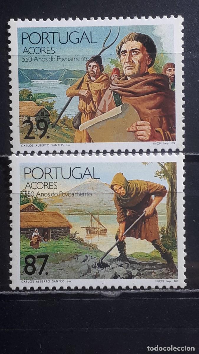 Sellos: AZORES. A&Ntilde;O 1989. **. YVERT 393/4