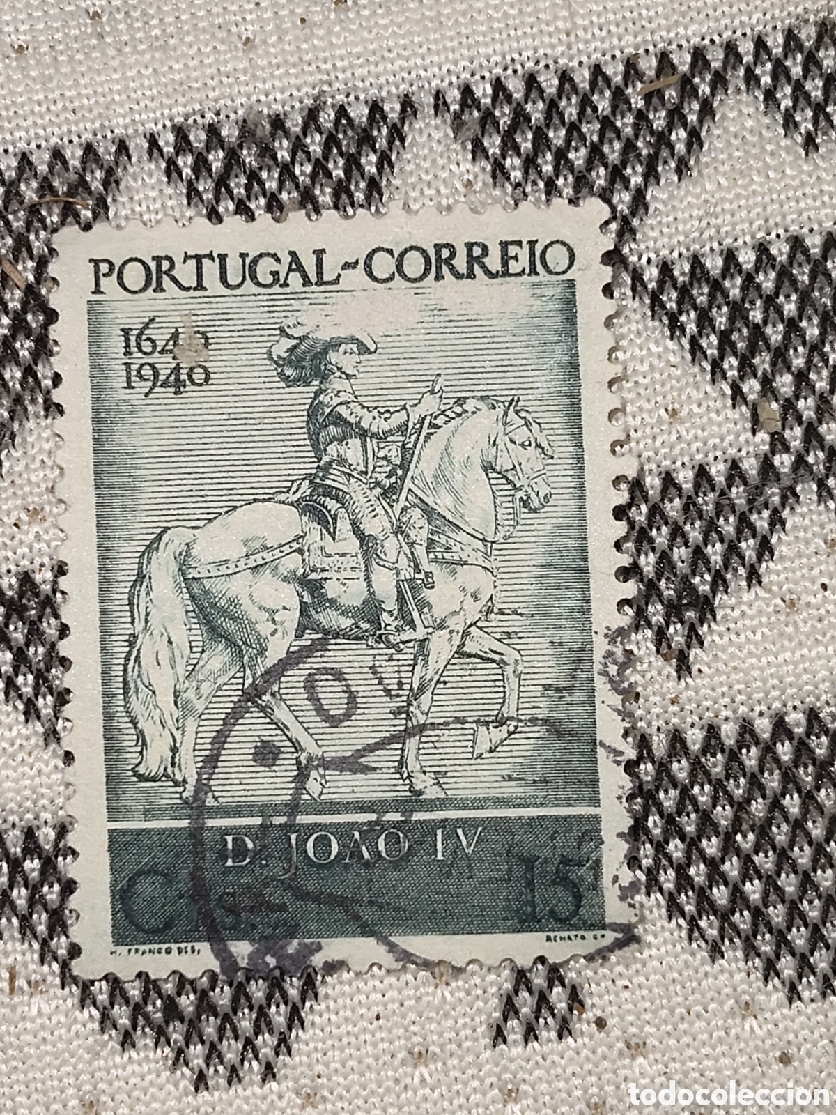 Sellos: Sello de Portugal Rey Juan lV a caballo 1940 usado