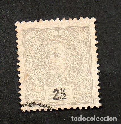 Sellos: FILA 1895 PORTUGAL AF-126 YVERT 124 D.CARLOS I USADO (O)
