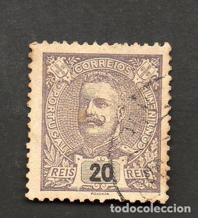 Sellos: FILA 1895 PORTUGAL AF-130 YVERT 129 D.CARLOS I USADO (O)